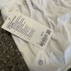 Brand new with tags hottie, hot 4”  low rise  lined. White.